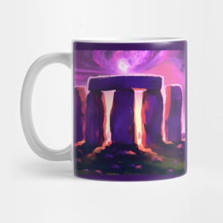 Stonehenge During a Purple Sunset Mug